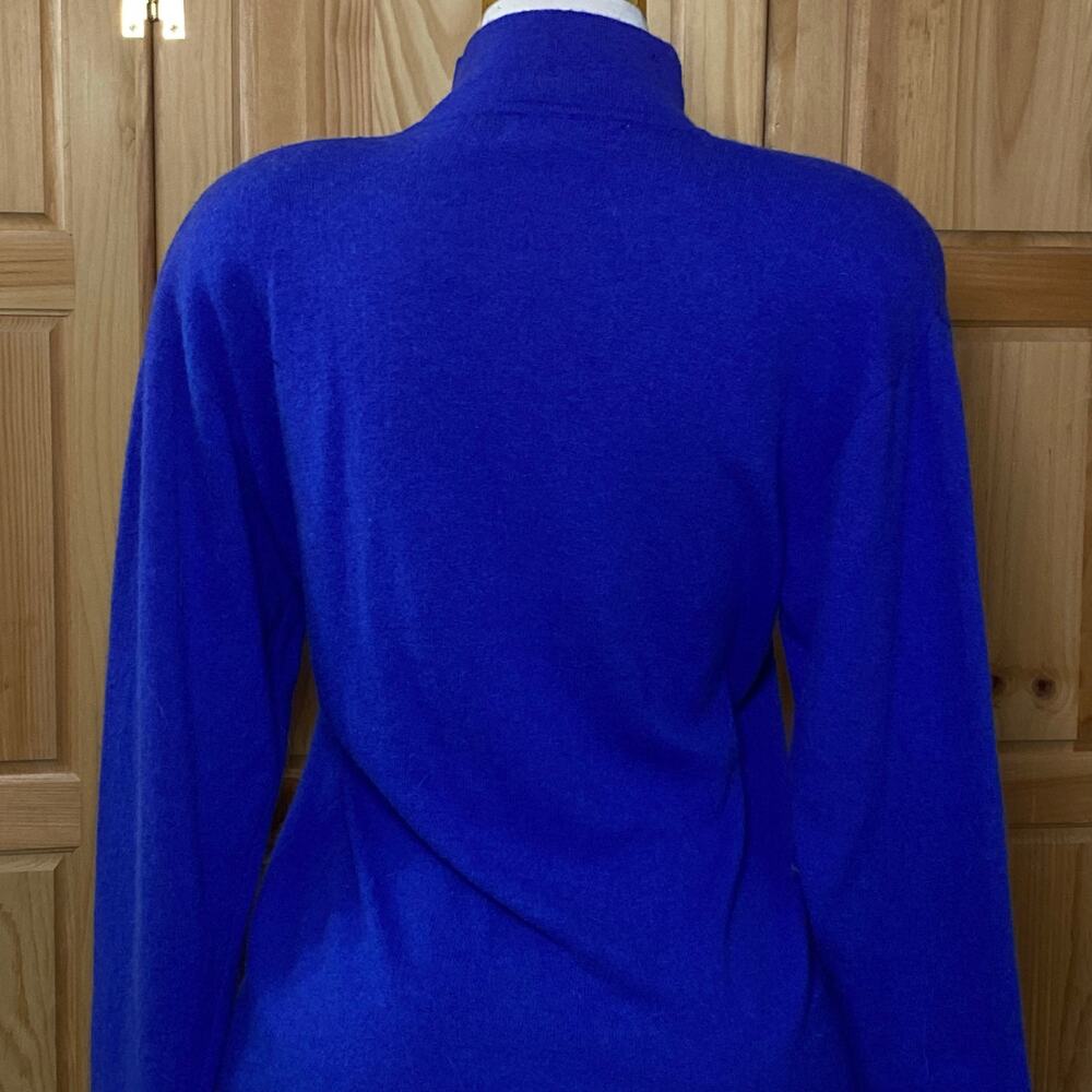 True Vintage Rabbit Hair and Lambswool Luxury Old Money Asymmetric Button Dress - Picture 6 of 16